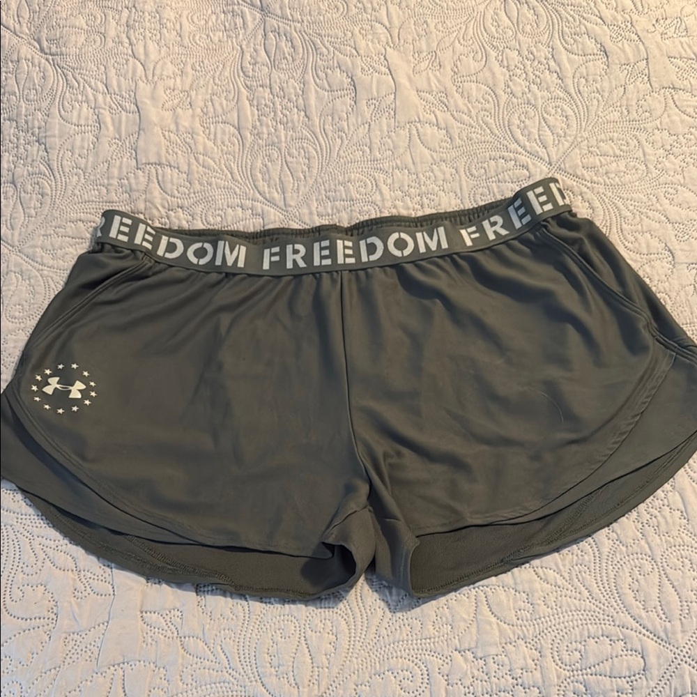 Under Armour Women's Army Green Freedom Shorts